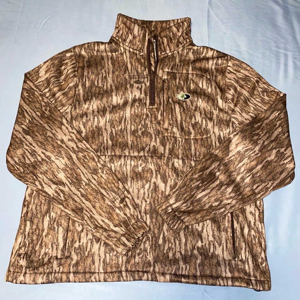 Mossy Oak Brown Zip Up Sweater